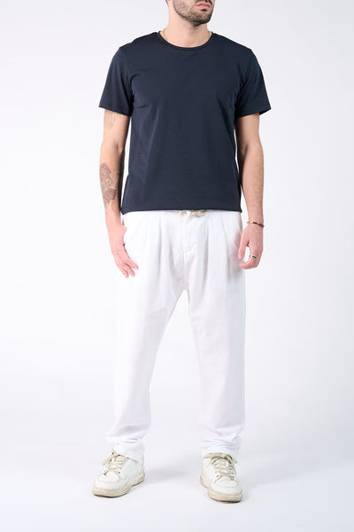 T-shirt Barone Ricamo Back New Blu