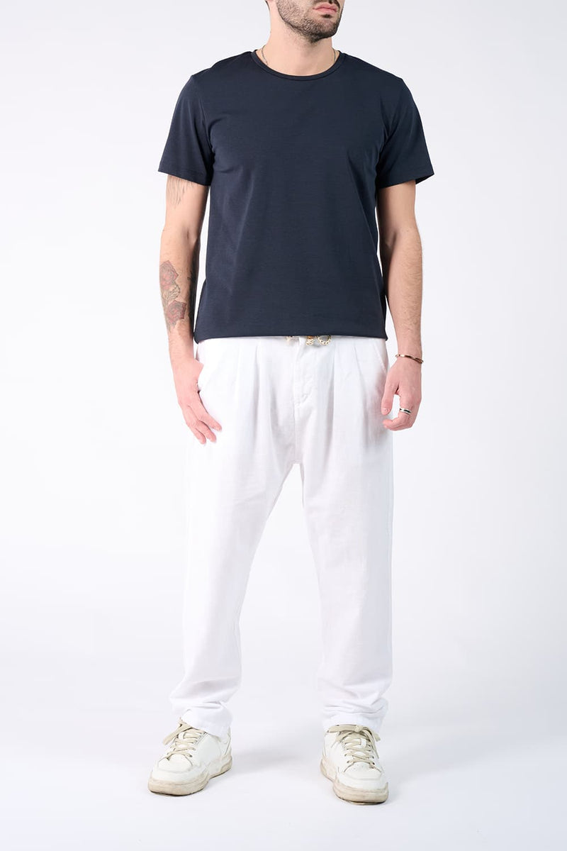 T-shirt Barone Ricamo Back New Blu uomo Barone firenze - 2