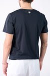 T-shirt Barone Ricamo Back New Blu uomo Barone firenze - 1