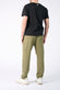 Pantaloni Lino con Elastico Verde uomo Barone firenze - 4