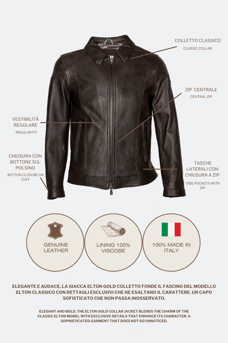 Elton Gold Colletto Testa di moro uomo Barone firenze - 5