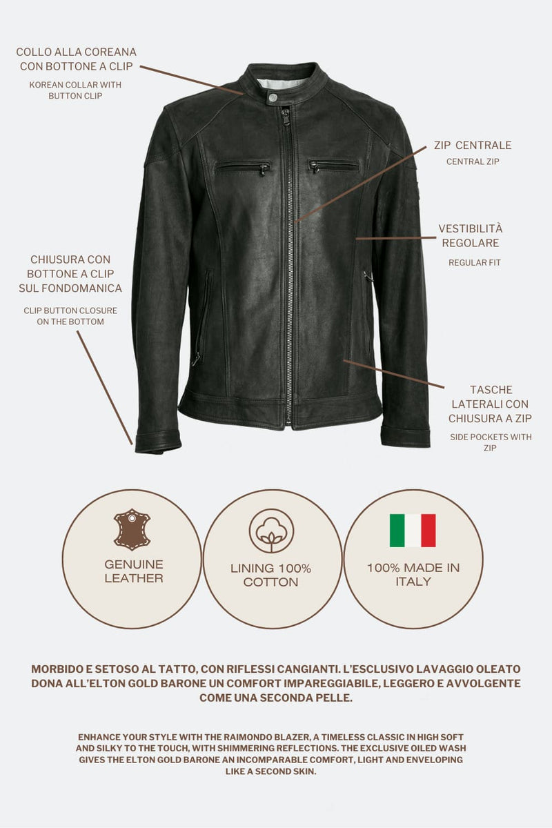 Elton Gold Oleato Nero uomo Barone firenze - 4