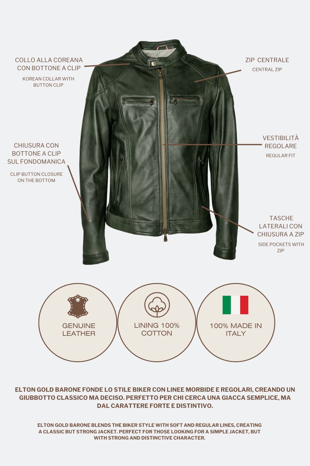 Elton Verde uomo Barone firenze - 6