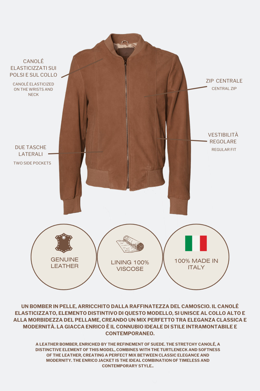 Enrico Camoscio Cuoio uomo Barone firenze - 6
