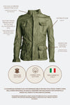 Francesco Sahariana Vintage Verde uomo Barone firenze - 8