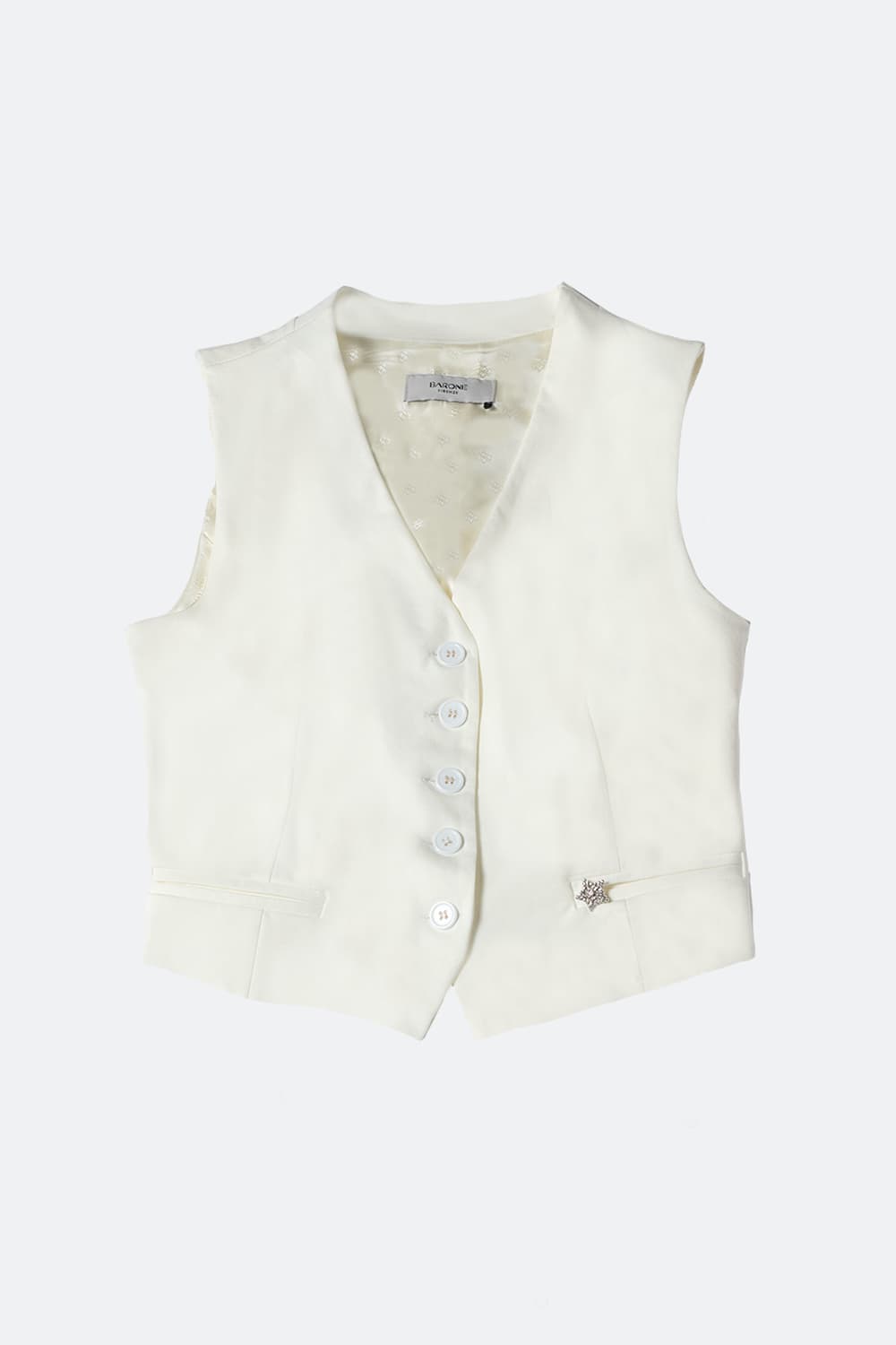 Gilet Star donna Bianco donna Barone firenze - 2