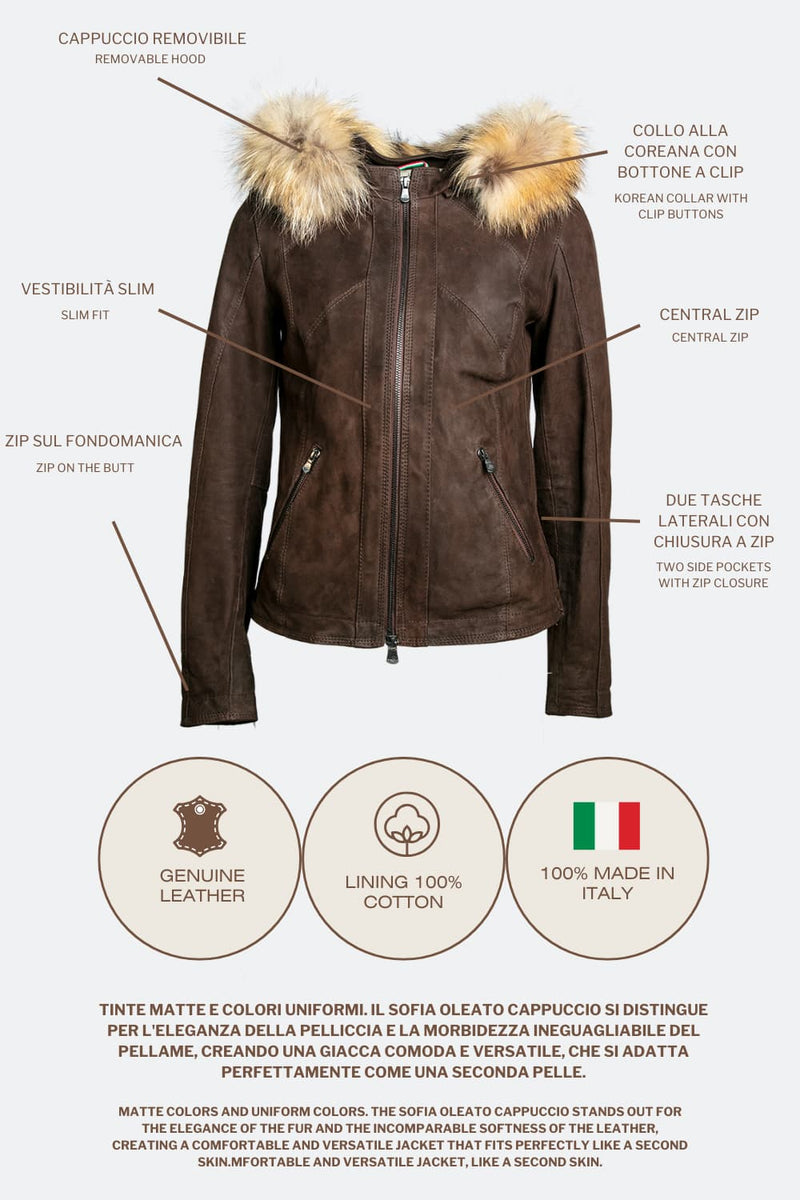 Sofia Oleato con Cappuccio Fur Tdm donna Barone firenze - 7