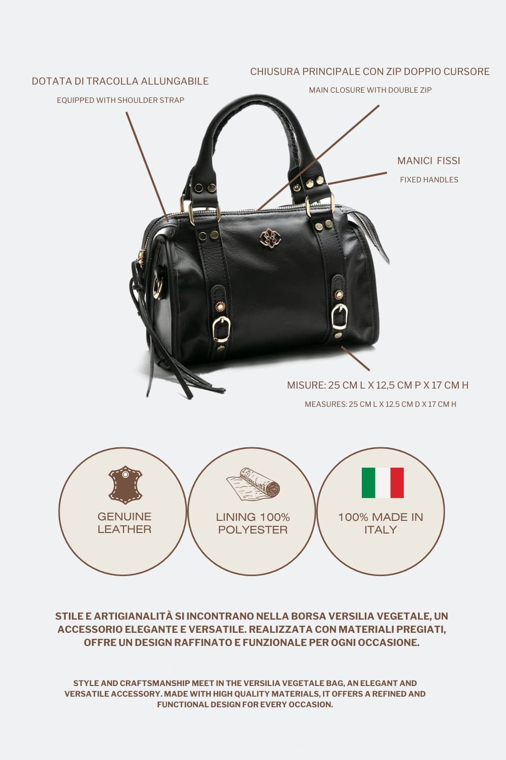 Versilia Vegetale Borsa da donna - Barone Firenze