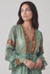 Abito Lungo Gipsy con Bottoncini Turchese donna Barone firenze - 2