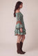 Abito Corto Gipsy Turchese Scollo a Barca donna Barone firenze - 6