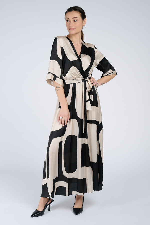 Abito Lungo Nero donna Barone firenze