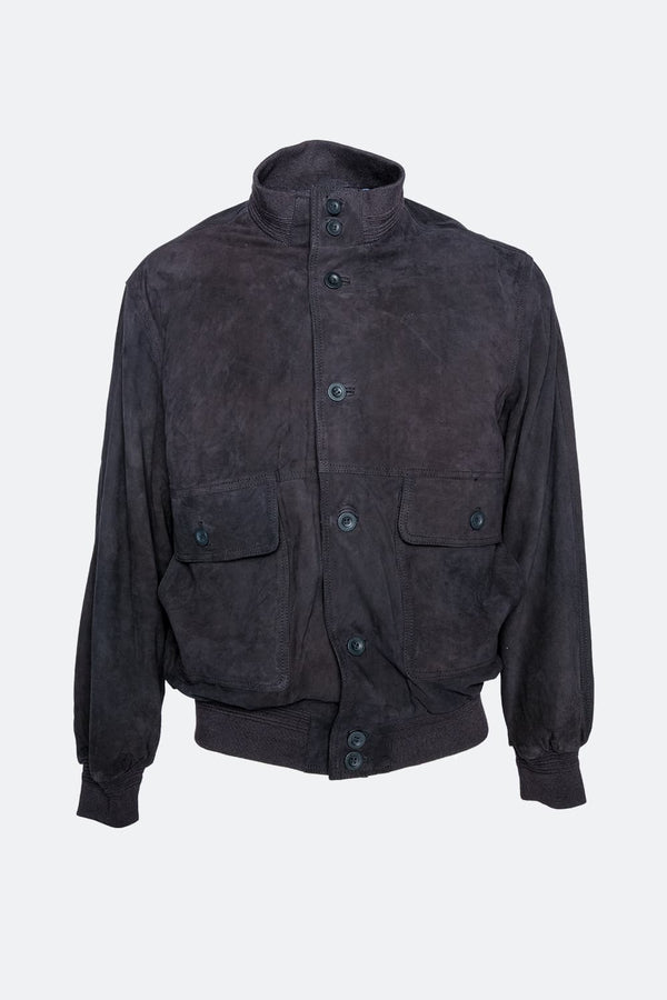 Aldo Polo Camoscio Blu unisex Barone firenze