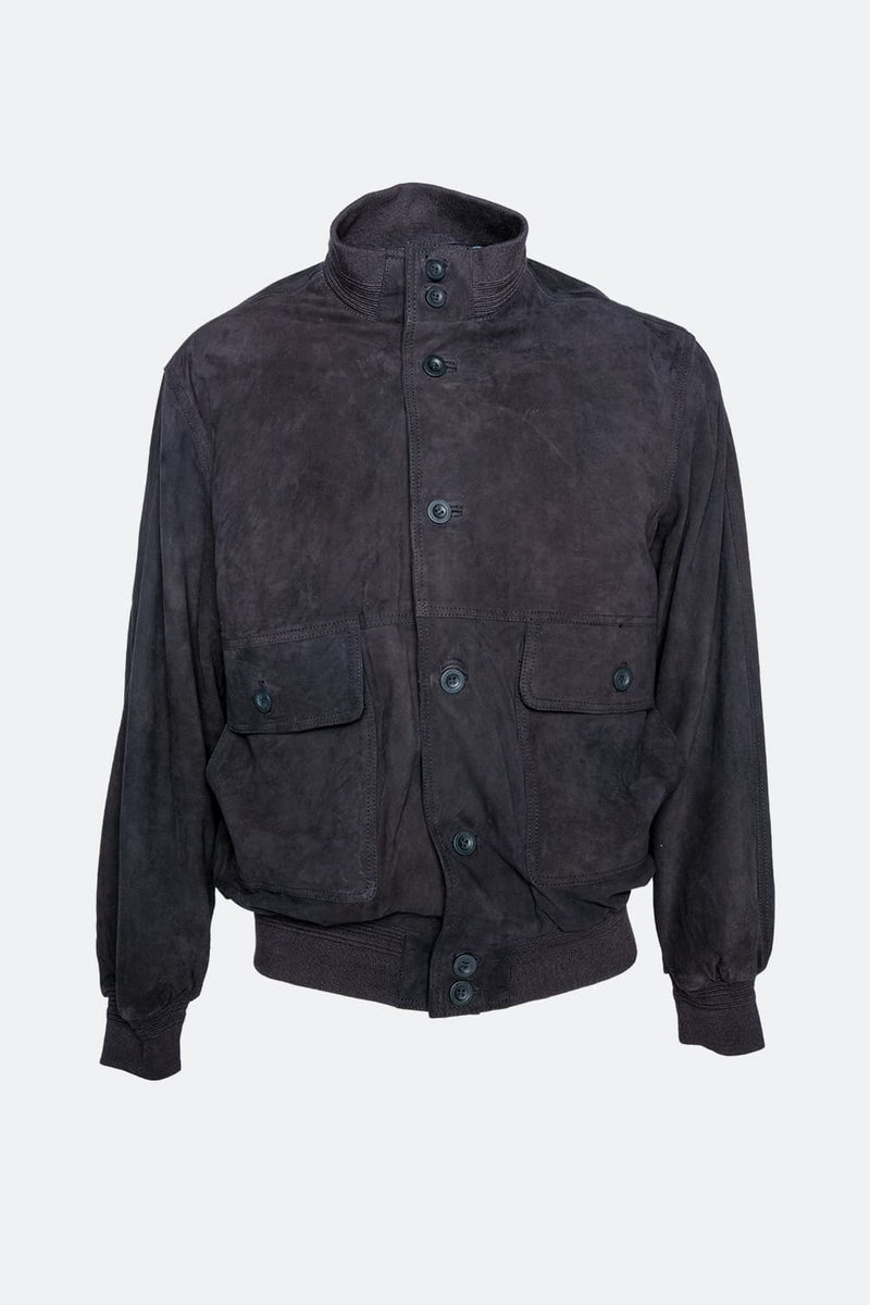 Aldo Polo Camoscio Blu unisex Barone firenze - 2