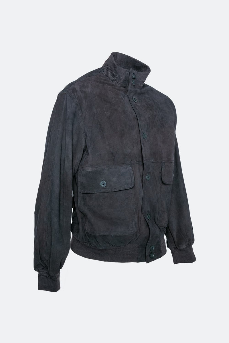 Aldo Polo Camoscio Blu unisex Barone firenze - 5