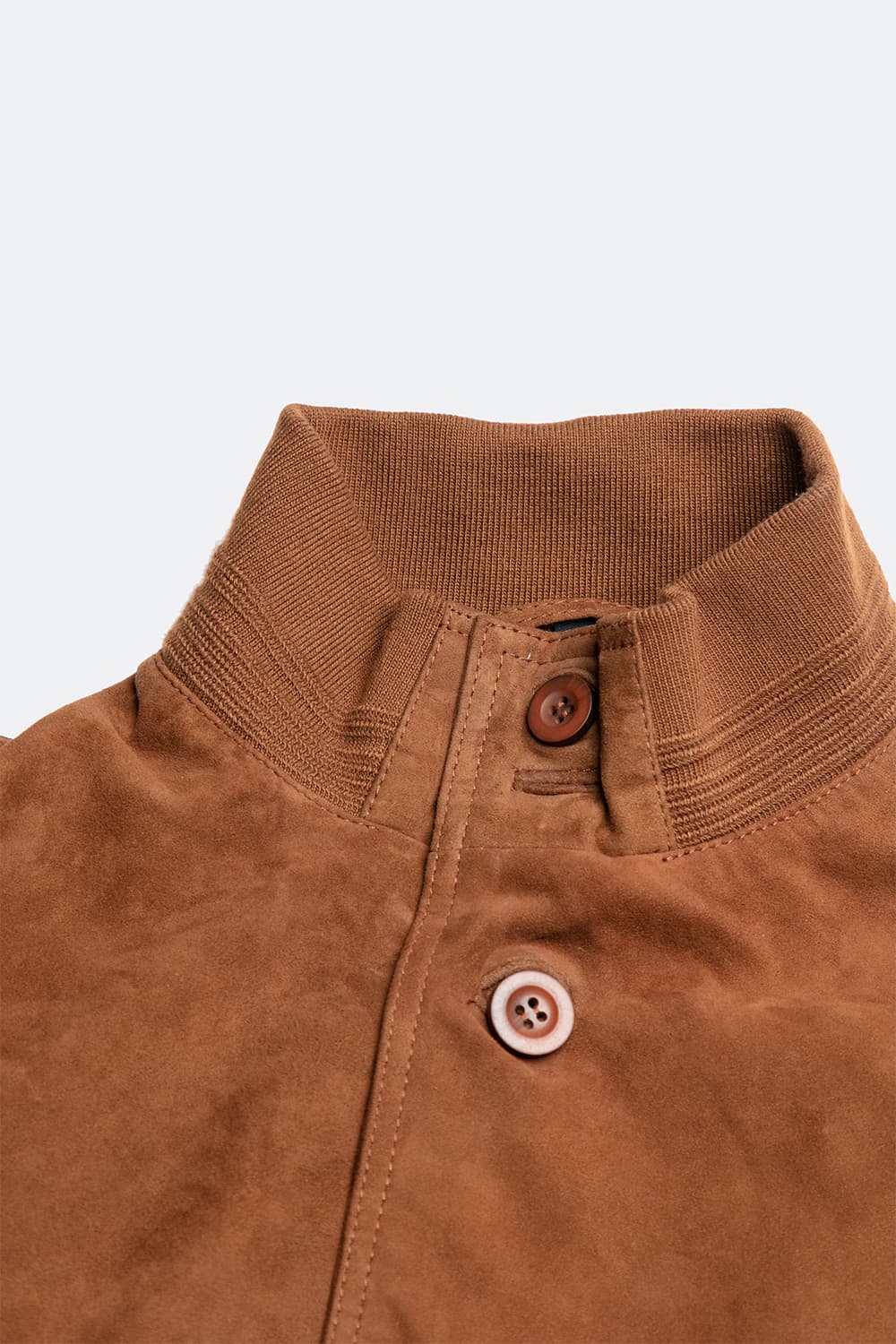 Aldo Polo Camoscio giacca uomo 100% vera pelle Made in Italy - Barone Firenze