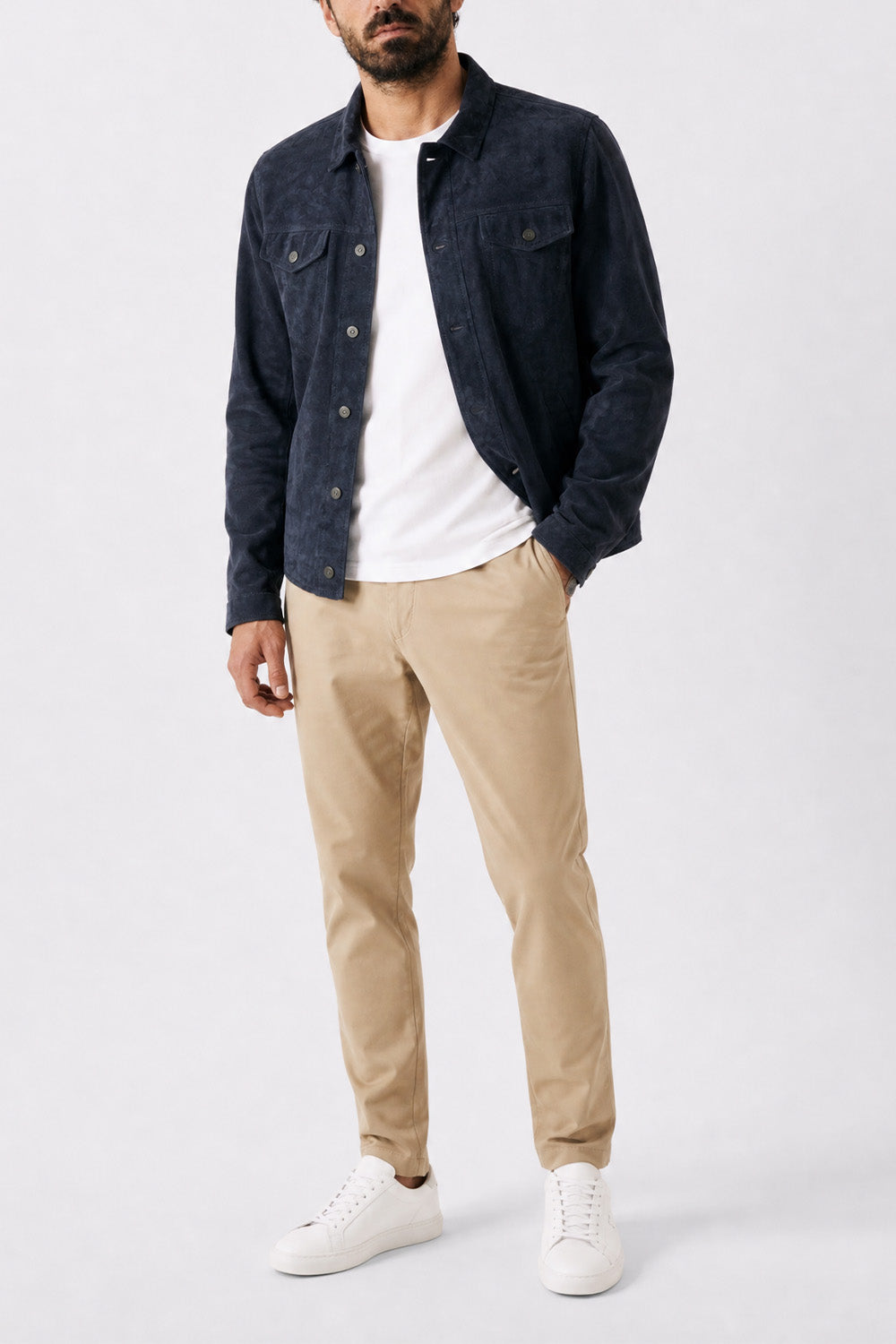 Ale Camoscio Sfoderata Blu unisex Baronefirenze - 2