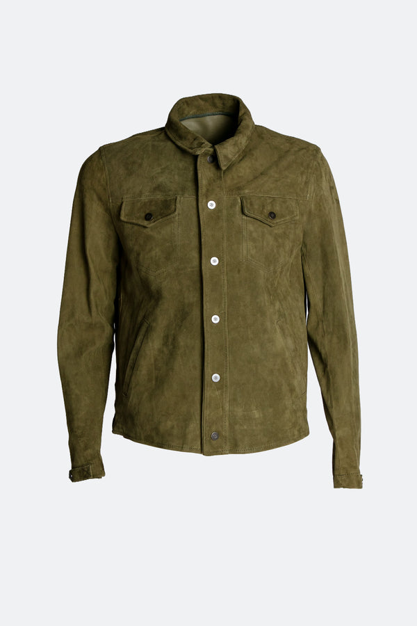 Ale Camoscio Sfoderata Verde unisex Baronefirenze