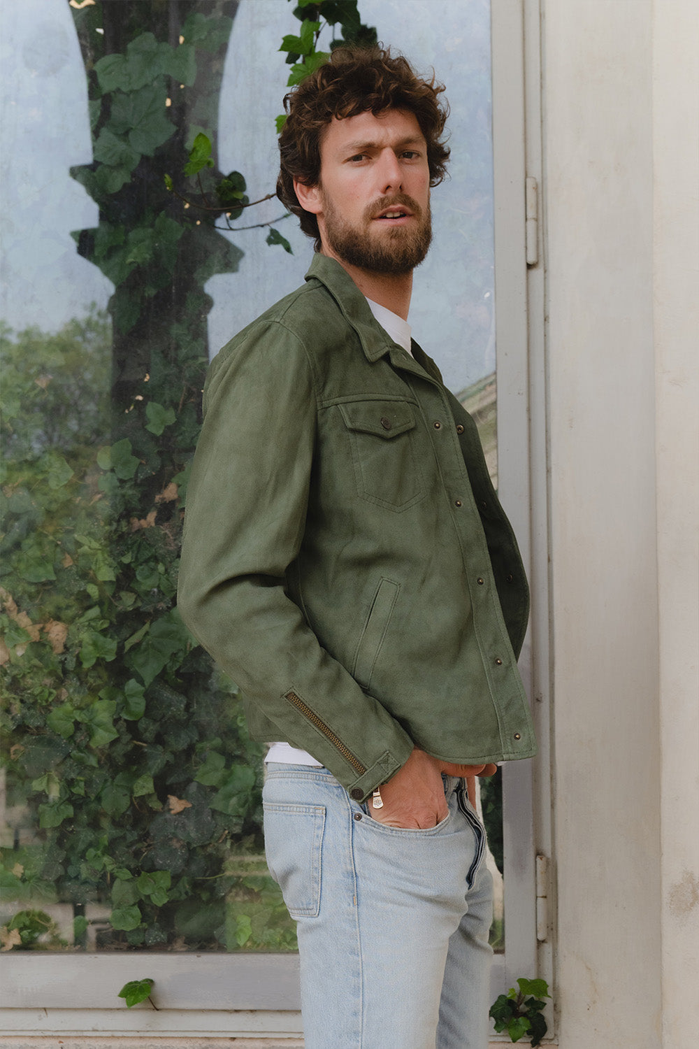 Ale Camoscio Verde Uomo unisex Barone firenze - 7