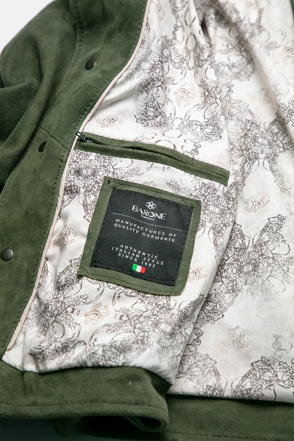 Ale Camoscio Verde Uomo unisex Barone firenze - 9