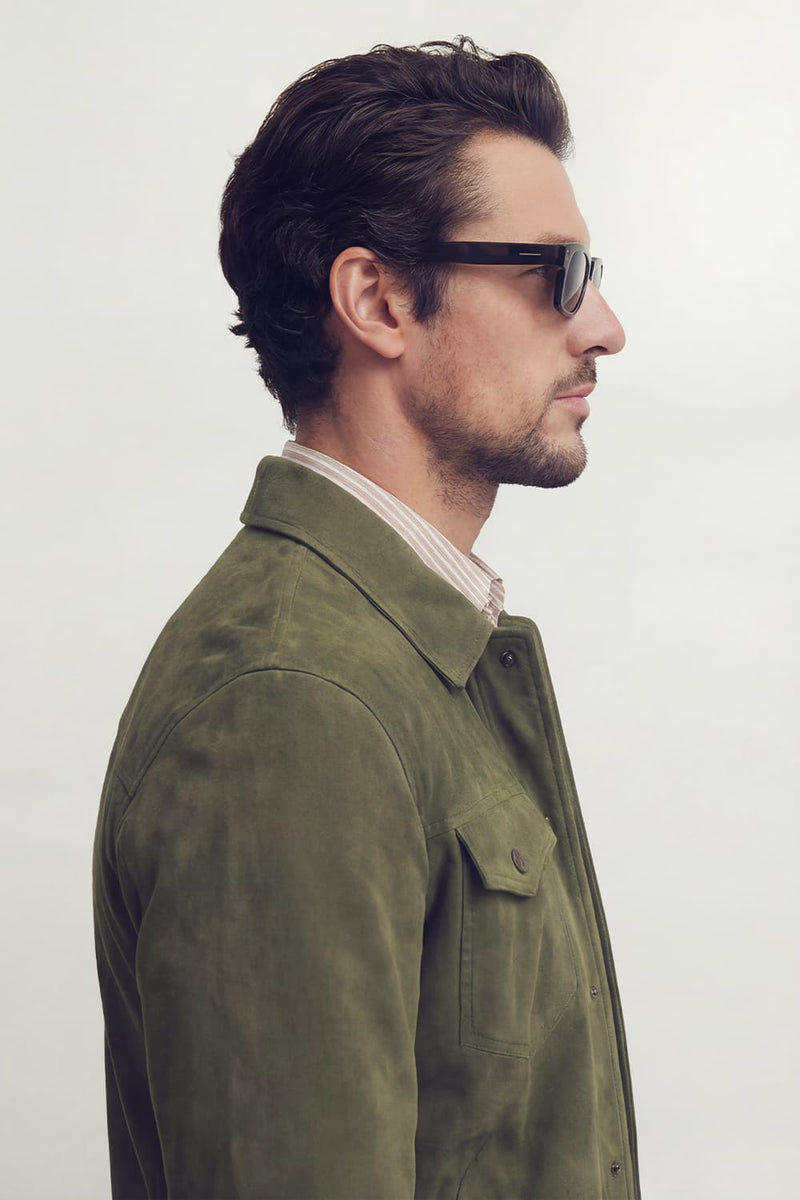 Ale Camoscio Verde Uomo unisex Barone firenze - 11