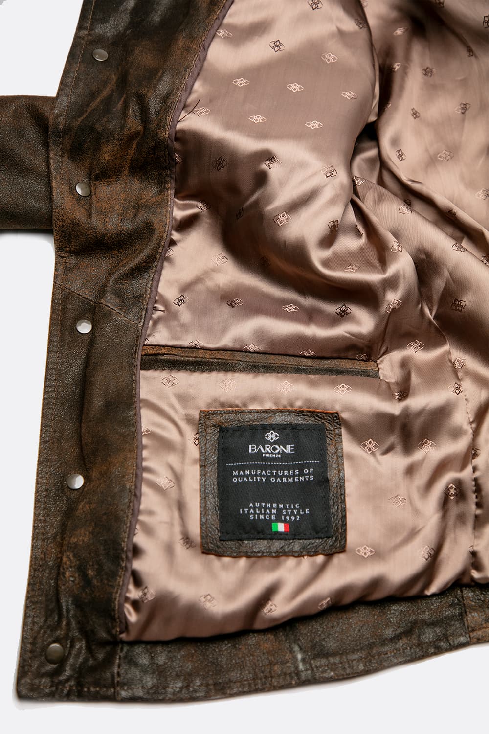 Ale Giacca Rock Testa di moro unisex Barone firenze - 8