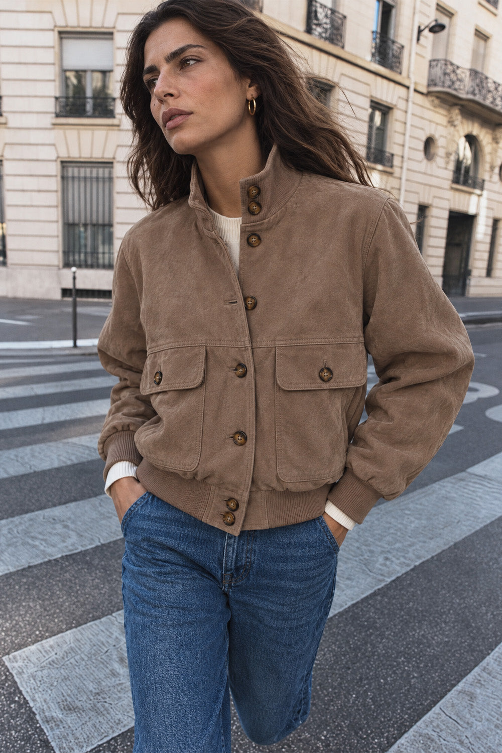 Alma Camoscio Taupe donna Barone firenze - 1