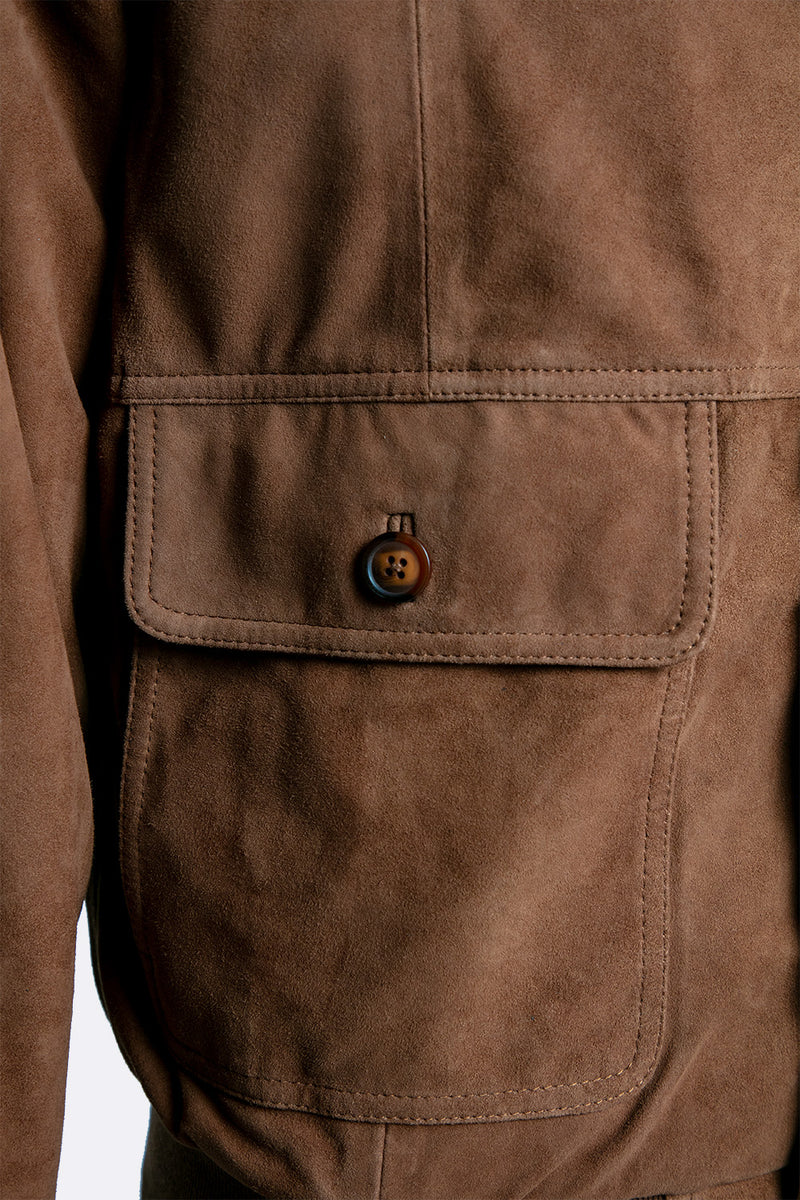 Amedeo Camoscio Cognac Scuro uomo Barone firenze - 7