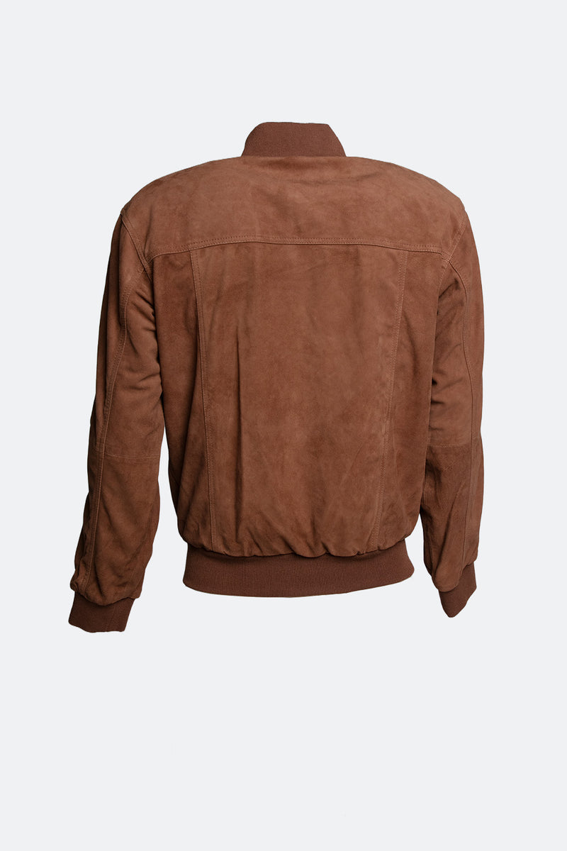 Amedeo Camoscio Cognac Scuro uomo Barone firenze - 8