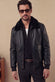 Giacca Aviatore Uomo Pelle Nero uomo Barone firenze - 1