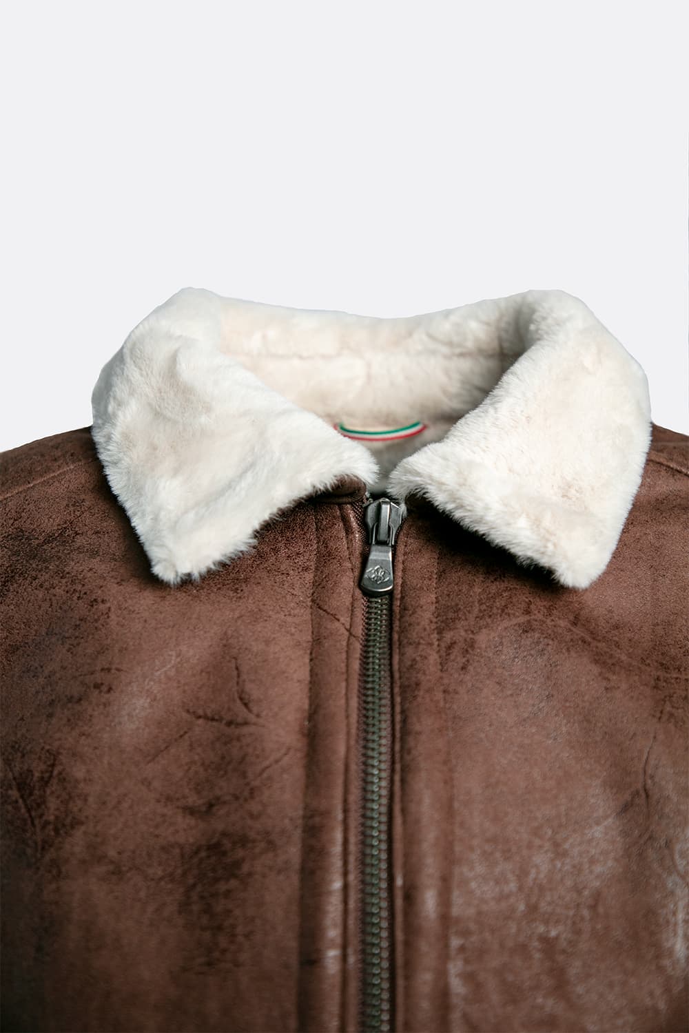 Giacca Aviatore Uomo Testa di Moro Shearling Style uomo Barone firenze - 9