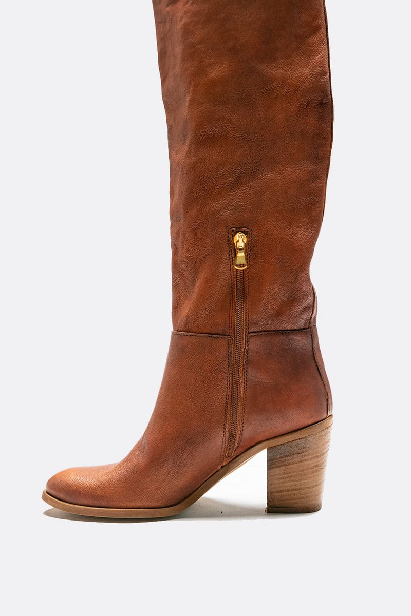 Stivali Baronessa Cognac donna Barone firenze - 6