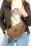 Bea Camoscio Borchie Taupe donna Barone firenze - 8