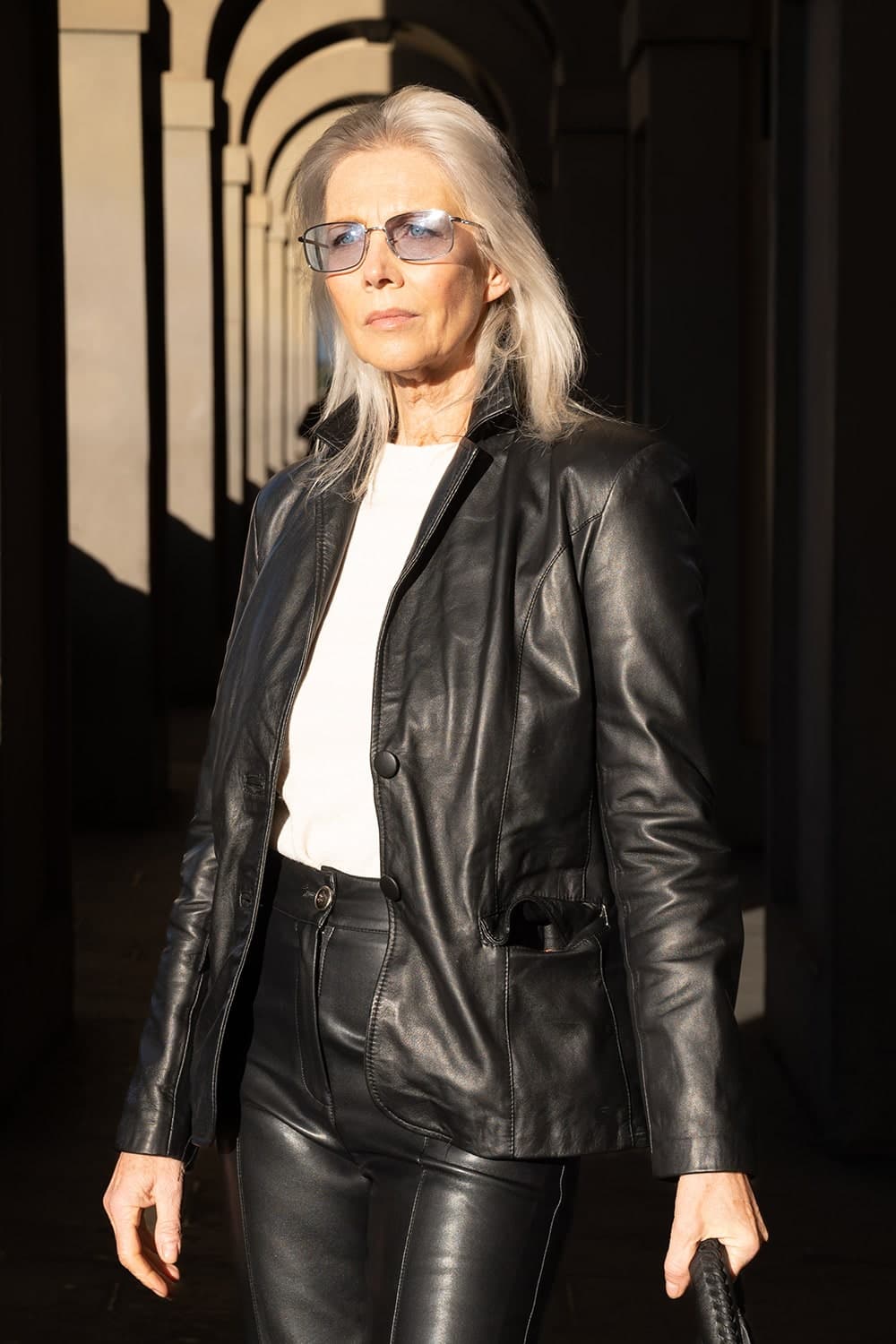 Rose blazer for women 100% genuine leather Made in Italy - Barone Firenze