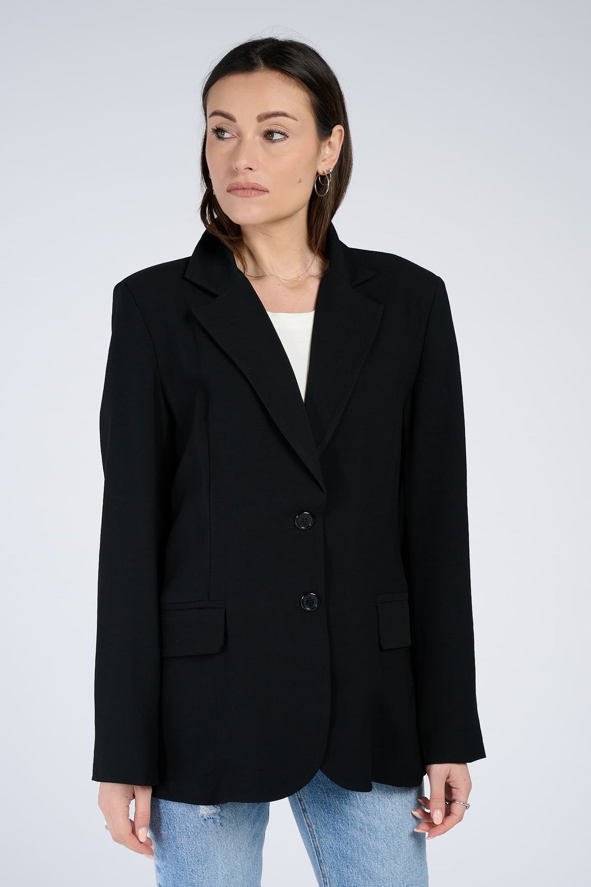 Blazer Over Nero donna Barone firenze - 1