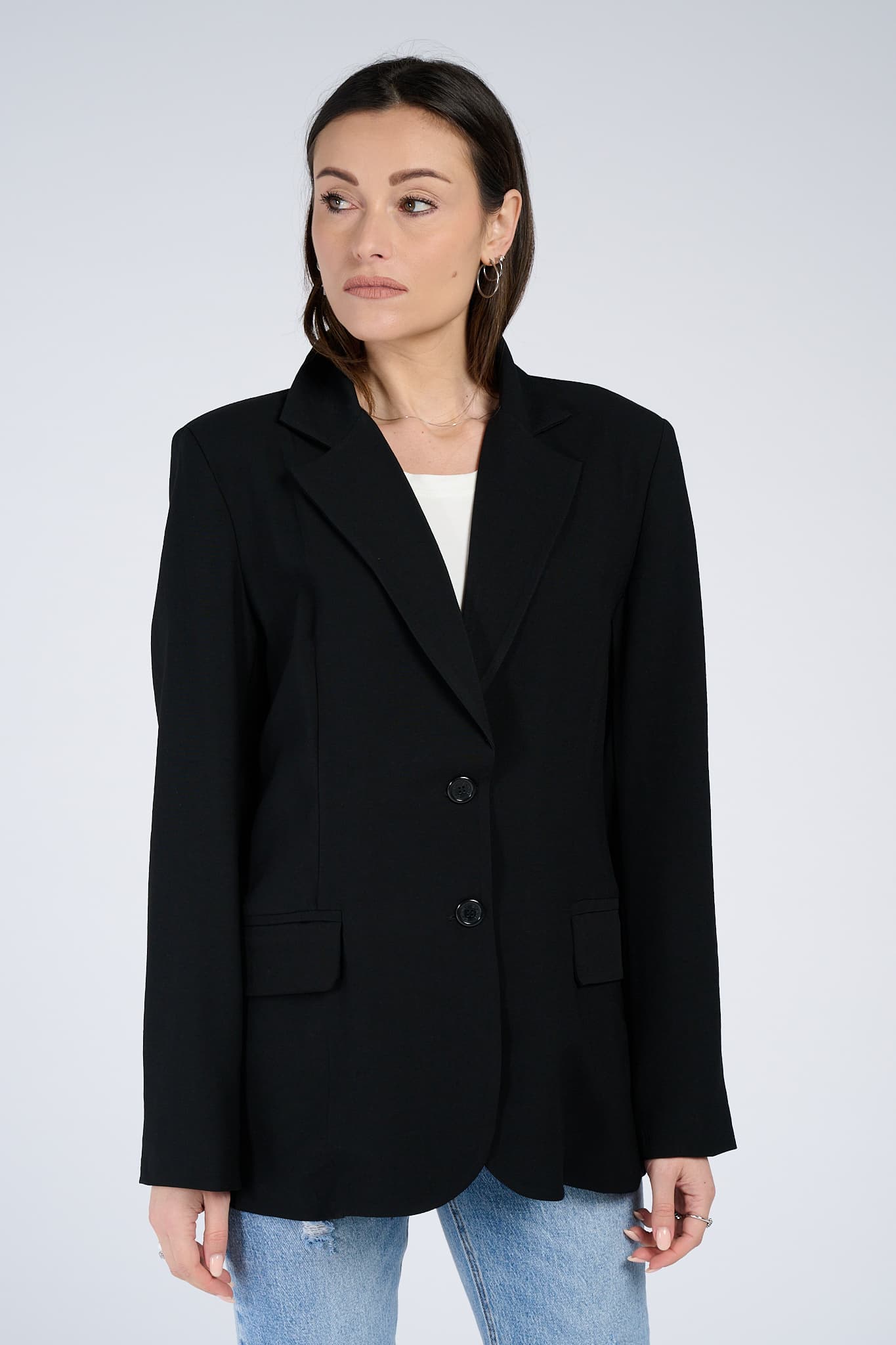 Blazer Over Nero donna Barone firenze - 1