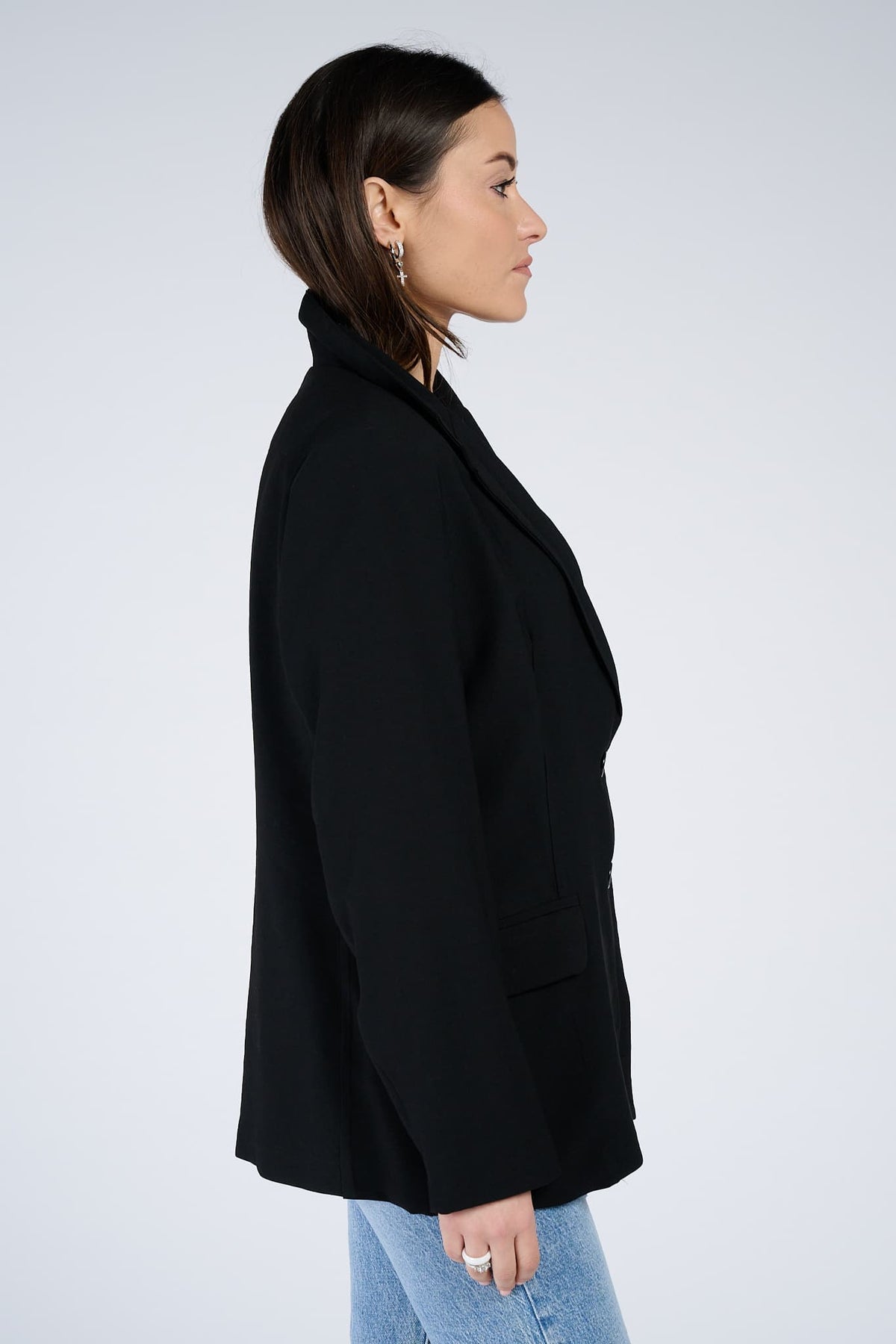 Blazer Over Nero donna Barone firenze - 3