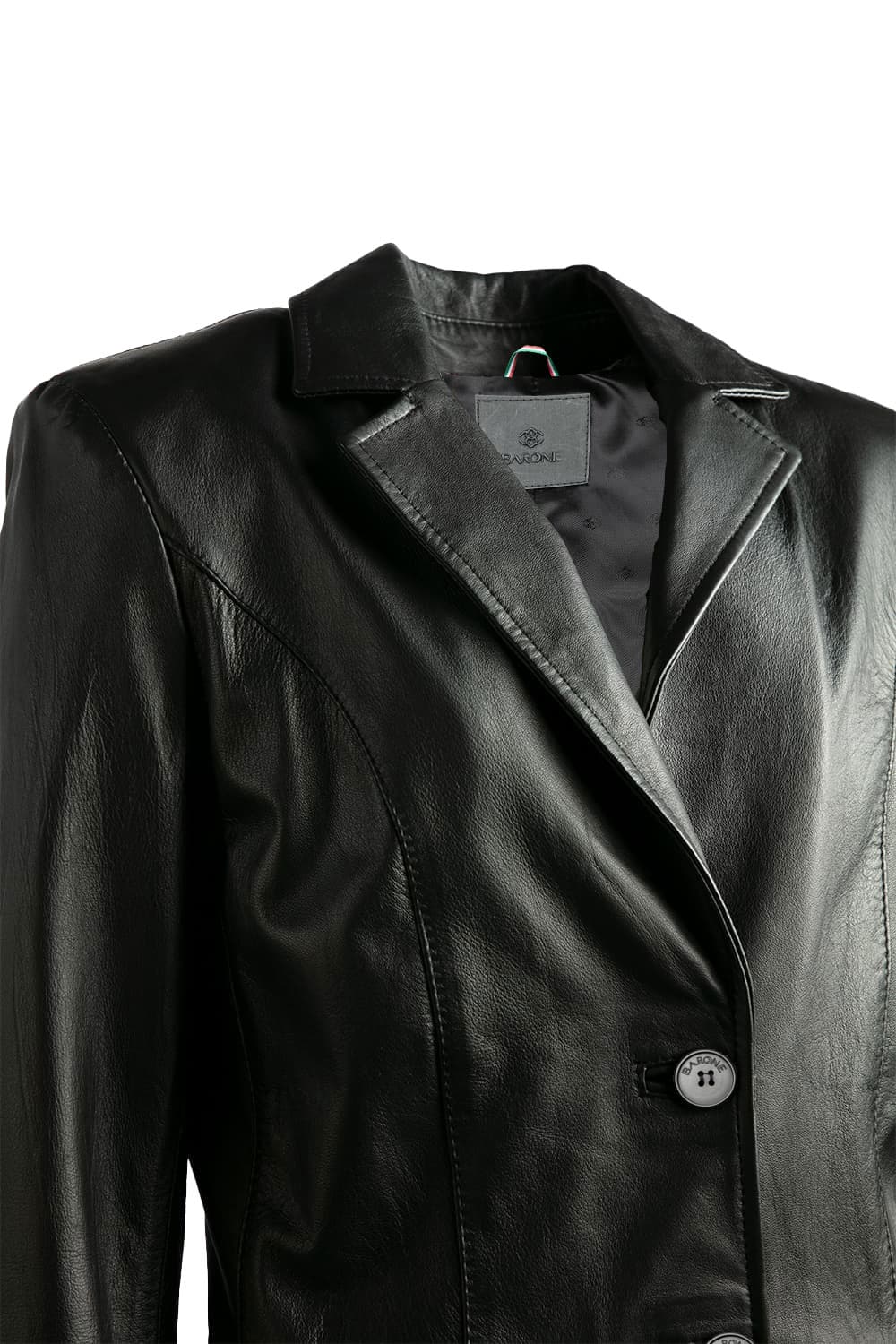 Rose blazer for women 100% genuine leather Made in Italy - Barone Firenze