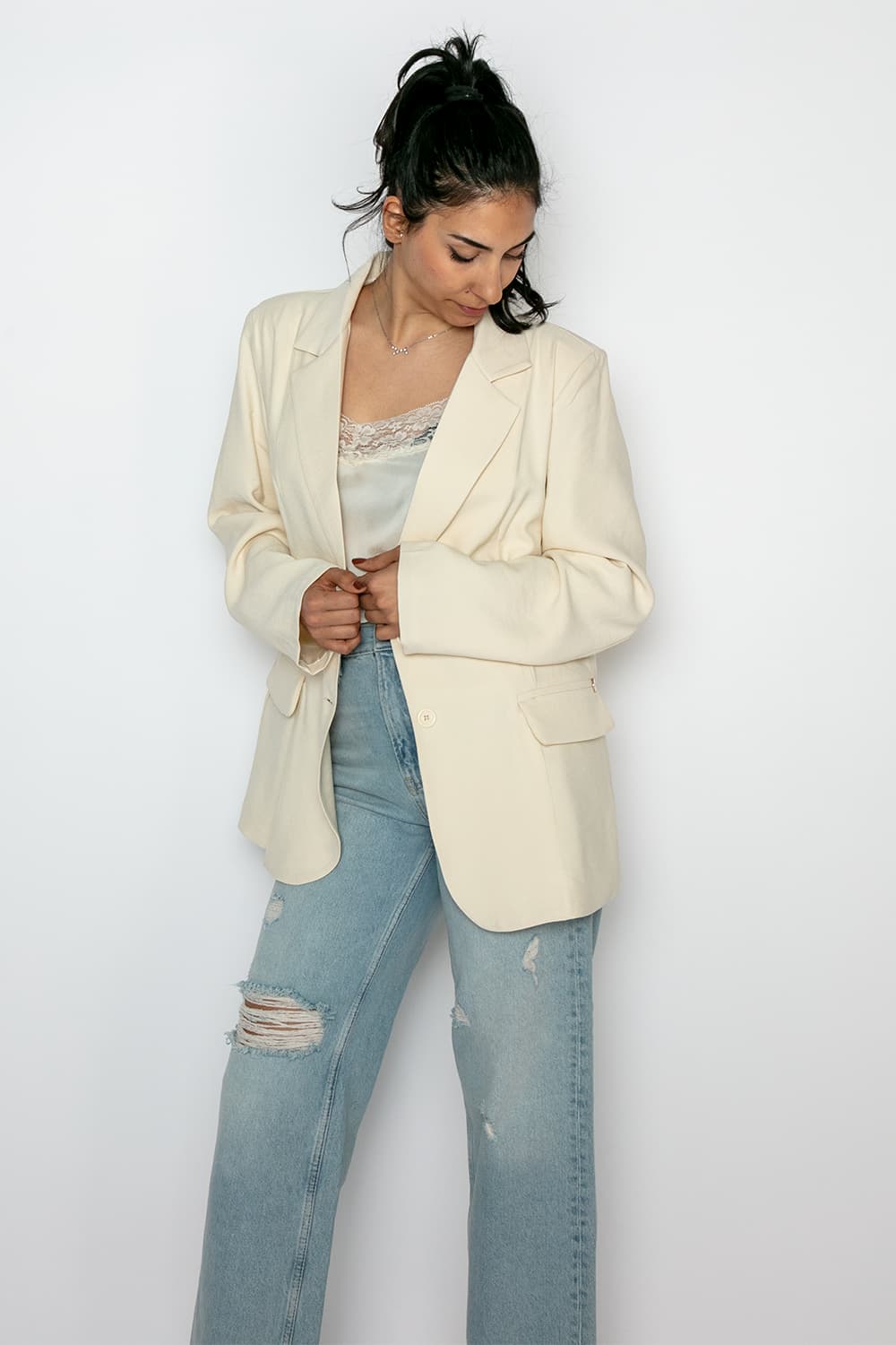 Blazer Over Beige donna Barone firenze - 1
