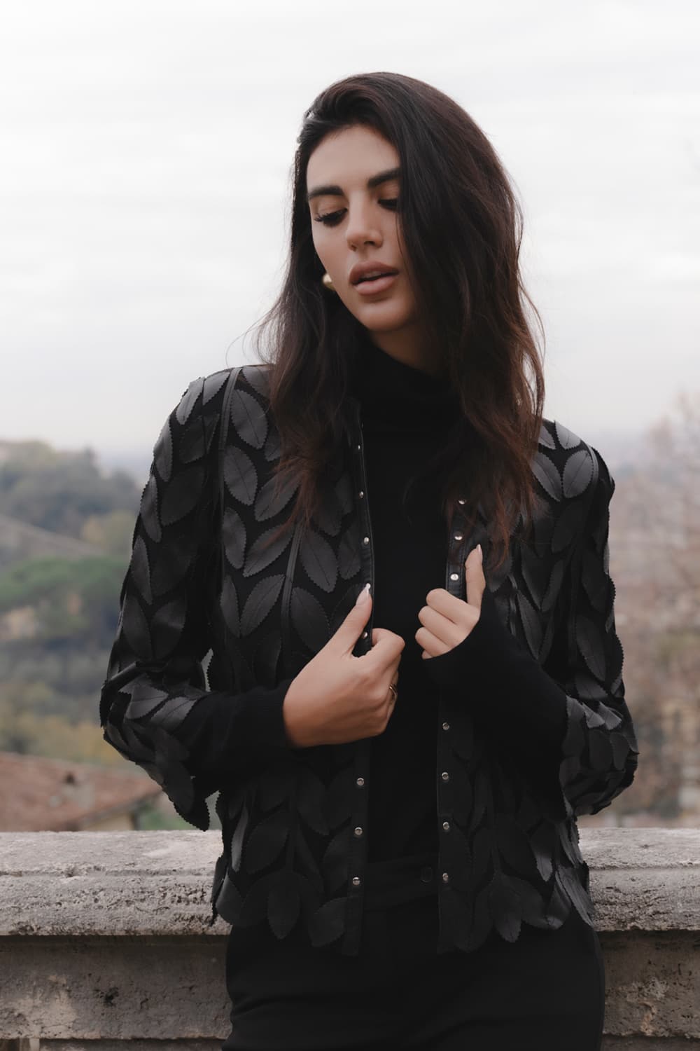 Giacca Foglie donna Barone firenze - 2