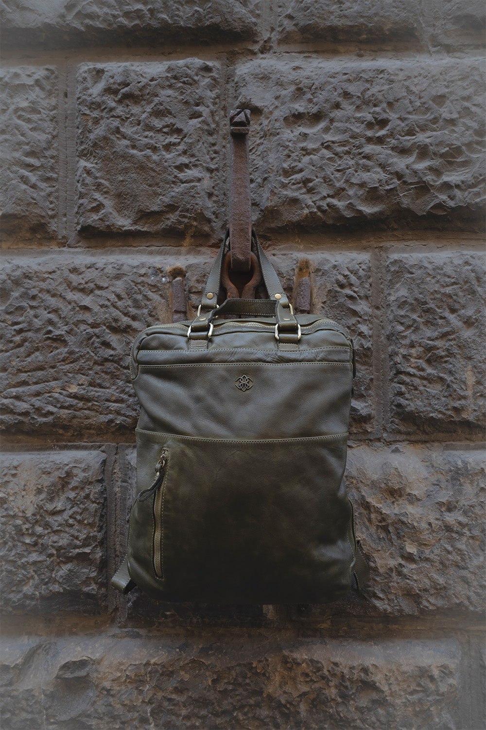 Zaino Bolgheri Verde unisex Barone firenze - 3