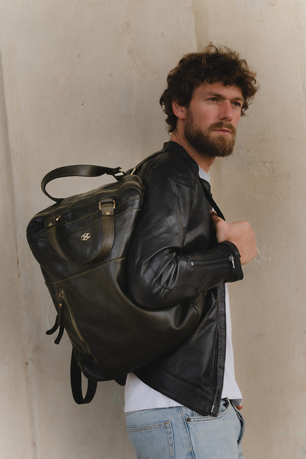 Zaino Bolgheri Verde unisex Barone firenze