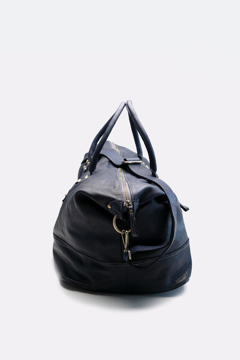 Borsone Vintage Blu unisex Barone firenze - 4