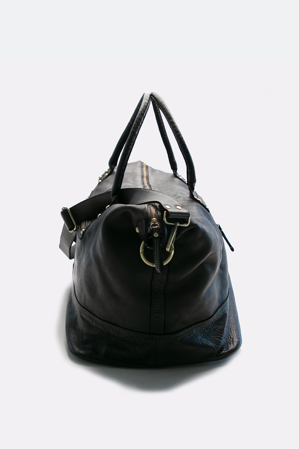 Borsone Vintage Nero unisex Barone firenze - 4