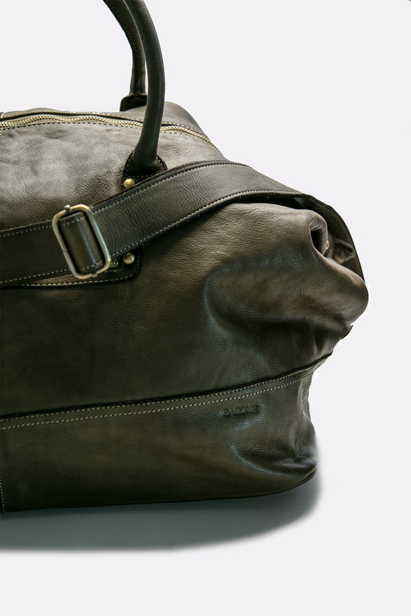 Borsone Vintage Verde unisex Barone firenze