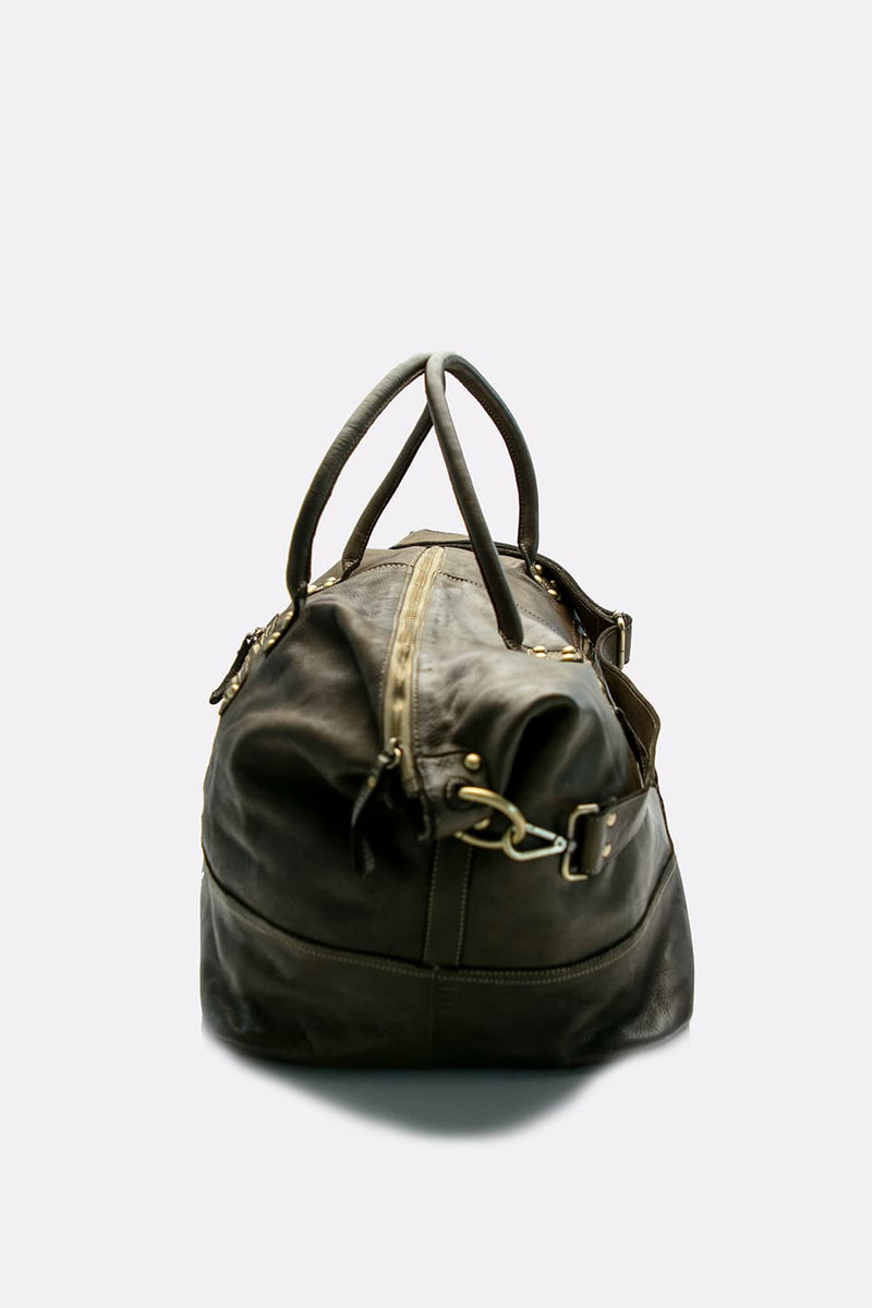 Borsone Vintage Verde unisex Barone firenze - 4