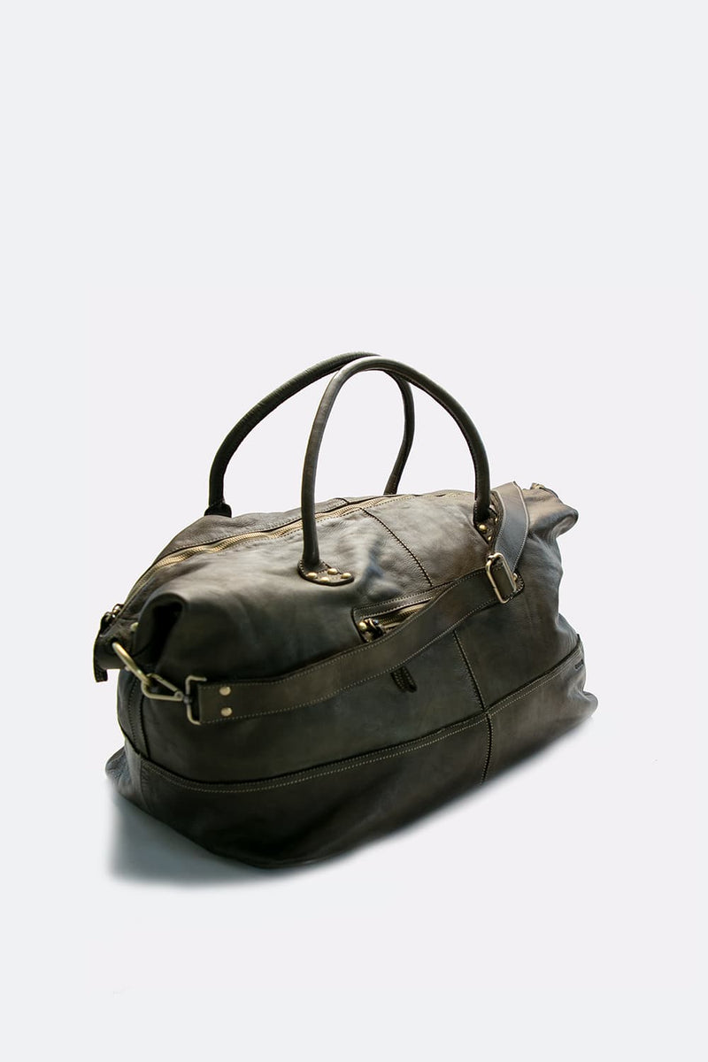 Borsone Vintage Verde unisex Barone firenze - 3