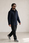 Cappotto Classico Uomo Lana con Cappuccio uomo Barone firenze - 3