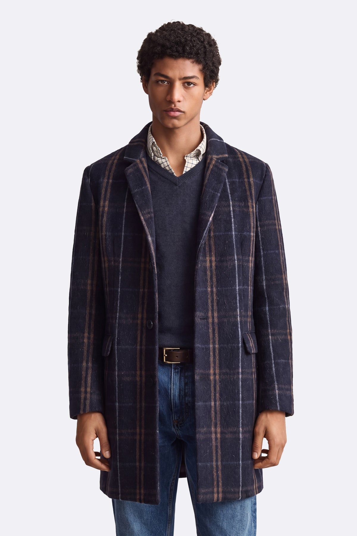 Cappotto Classico Uomo Misto Cachemire uomo Barone firenze - 3