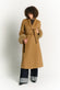 Cappotto Lungo Con Cintura e Manicotti Cammello donna Barone firenze - 1