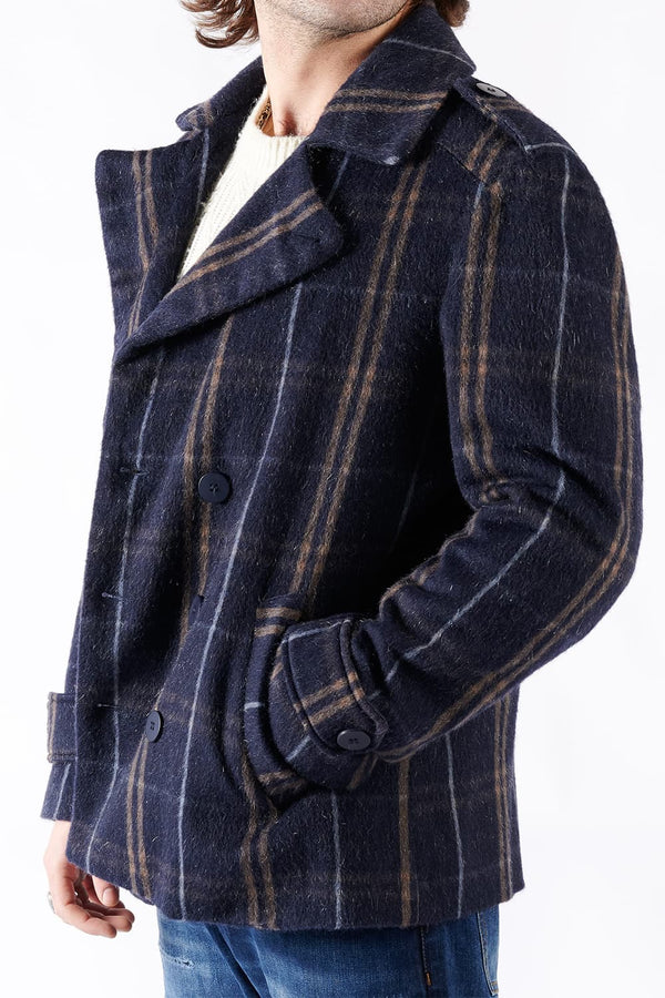 Cappotto Doppio Petto Uomo Misto Cachemire uomo Barone firenze